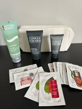Clinique for Men Charcoal Face Wash and Face Scrub Skincare Set